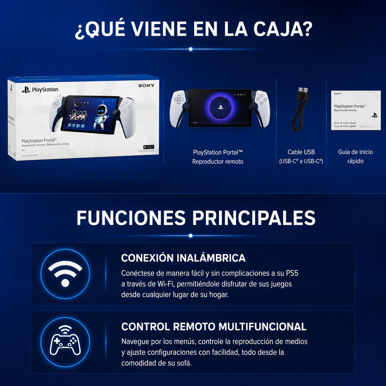 Consola de Videojuegos PS Portal - Lote Promocional Importado